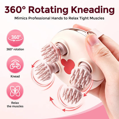 Electric Scalp and Body Massager - Portable Waterproof Handheld Relaxation Tool
