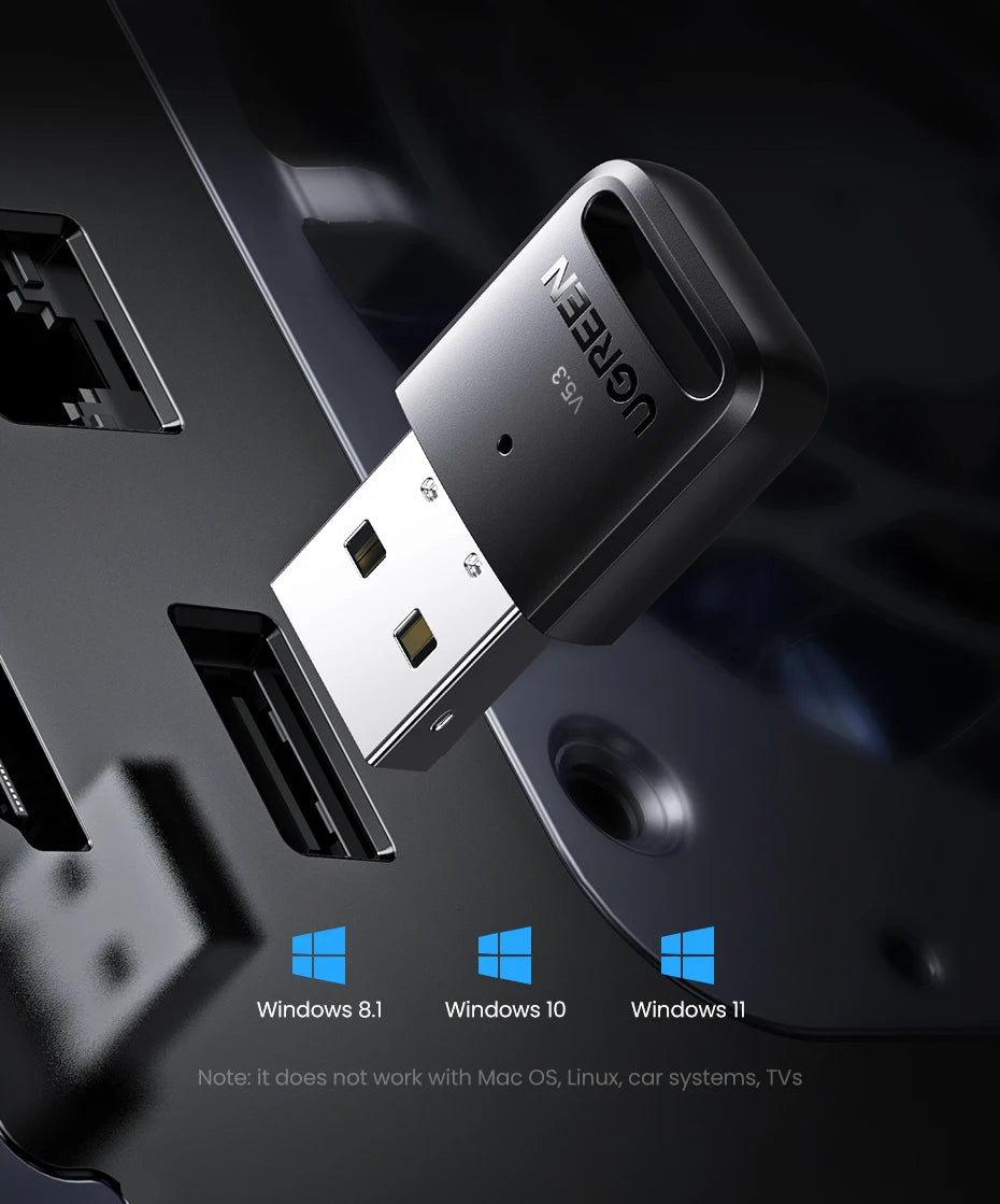 UGREEN Bluetooth 5.4 USB Adapter for PC - Wireless Dongle for Laptop - 11