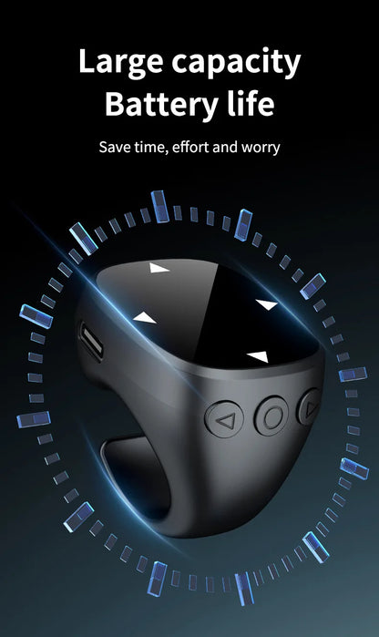 Smart Bluetooth Fingertip Ring Remote Control - TikTok Scroller & Camera Shutter
