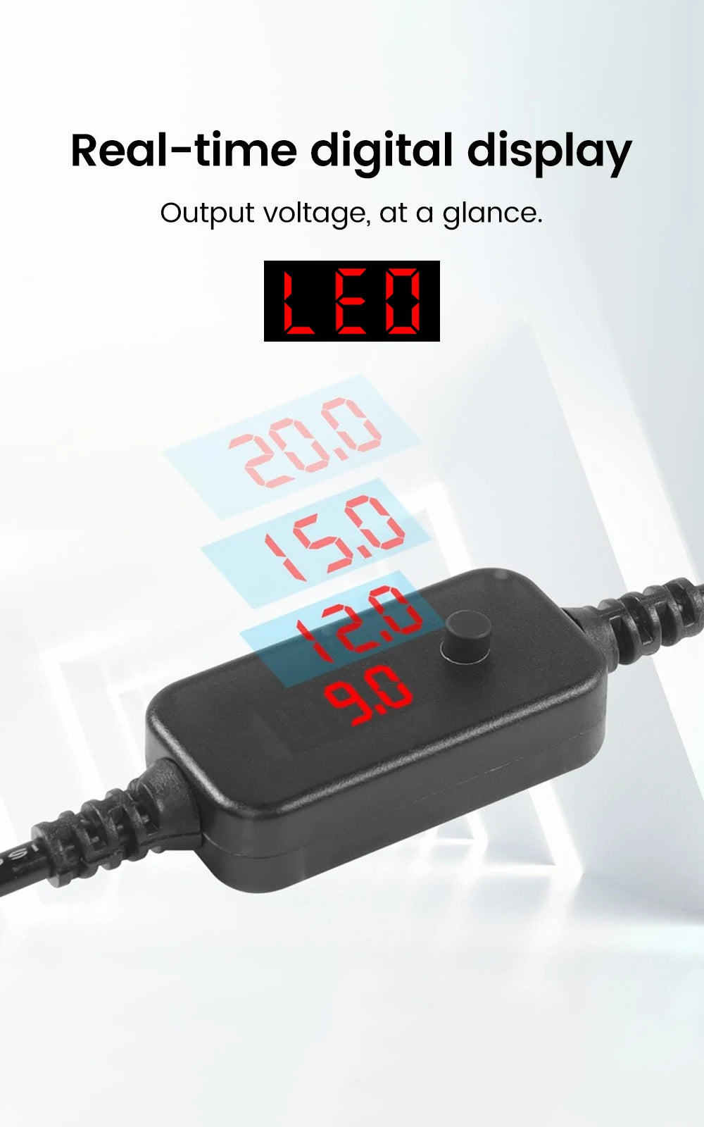 USB-C to DC PD Power Boost Cable for WiFi Routers & Laptops 5V-20V - 8