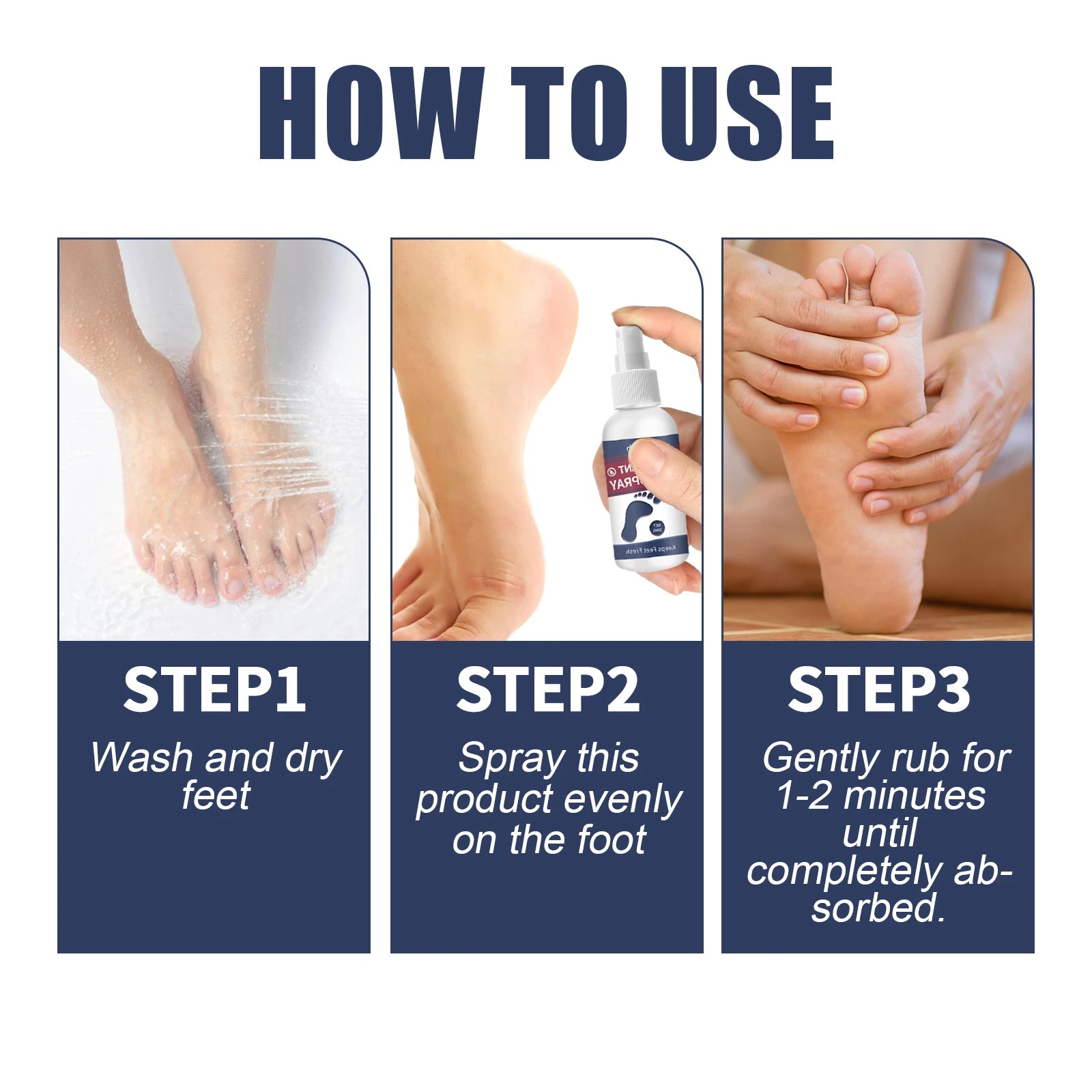 Refreshing Foot Deodorant Spray - Anti-Odor & Nourishing Heel Care - 9