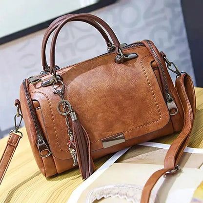 Luxury Tassel Boston Tote