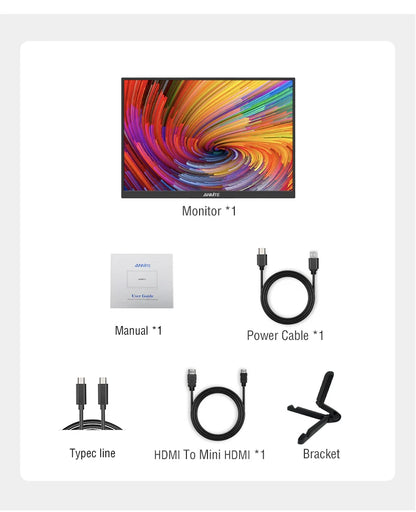 10.5" Portable Monitor 1920x1280 IPS HDR Gaming Display for Laptop & Console
