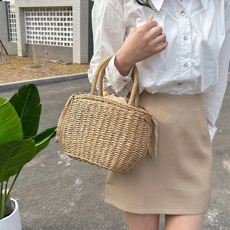 Luxury Handmade Straw Tote