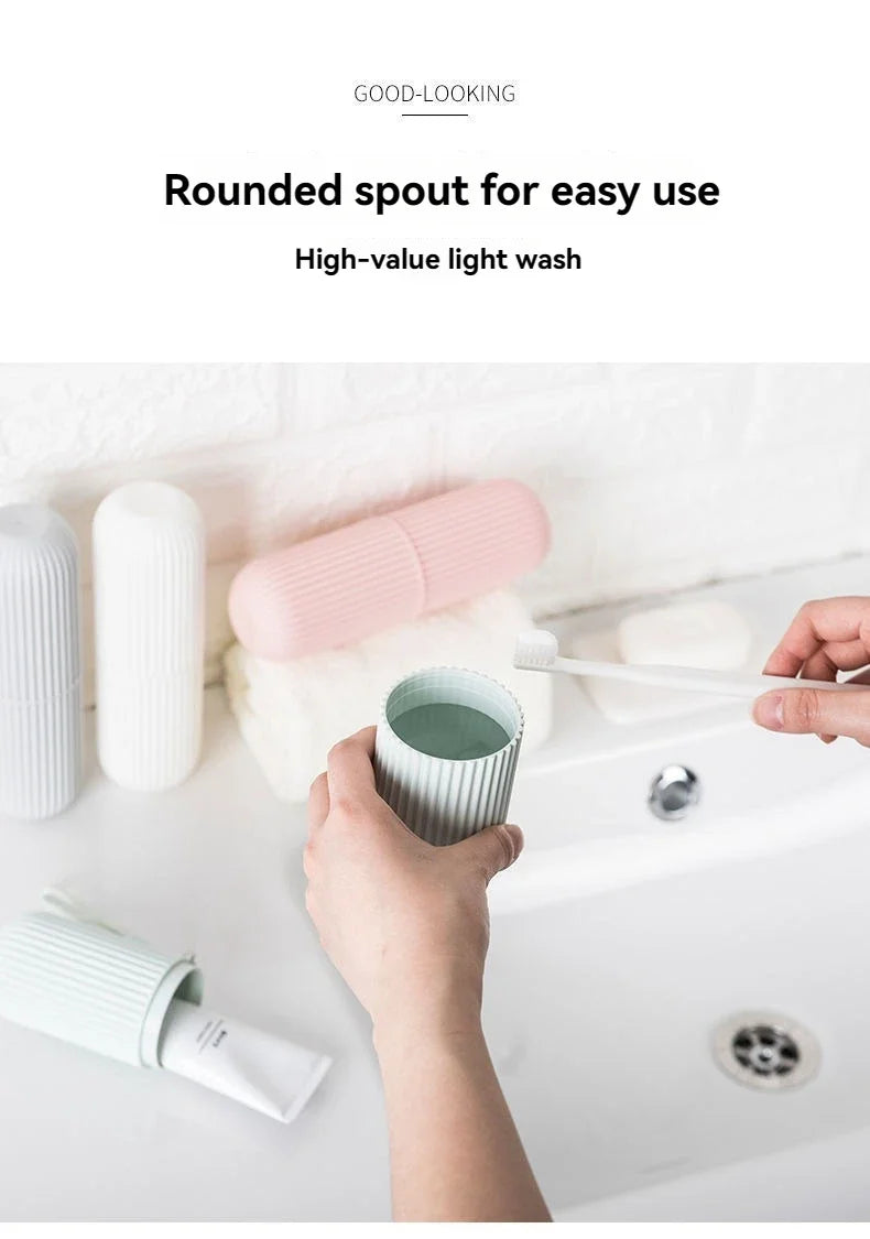 Portable Travel Toothbrush & Toothpaste Holder Case - Eco-Friendly Storage - 14