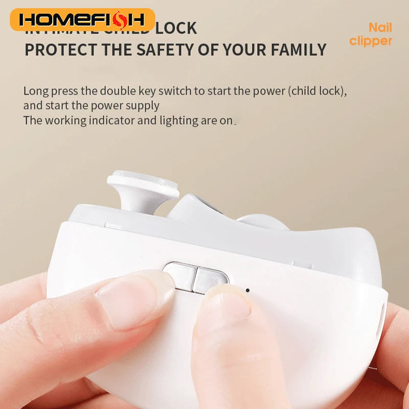 3-in-1 Electric Baby Nail Clipper & Safe Automatic Trimmer - 2