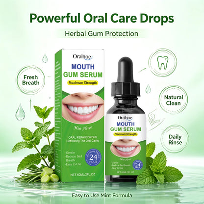 Herbal Oral Gum Repair Drops - Fresh Breath & Teeth Cleansing Treatment