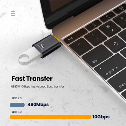 USB 3.0 to USB-C Adapter - Fast Charging & High-Speed Data Transfer OTG