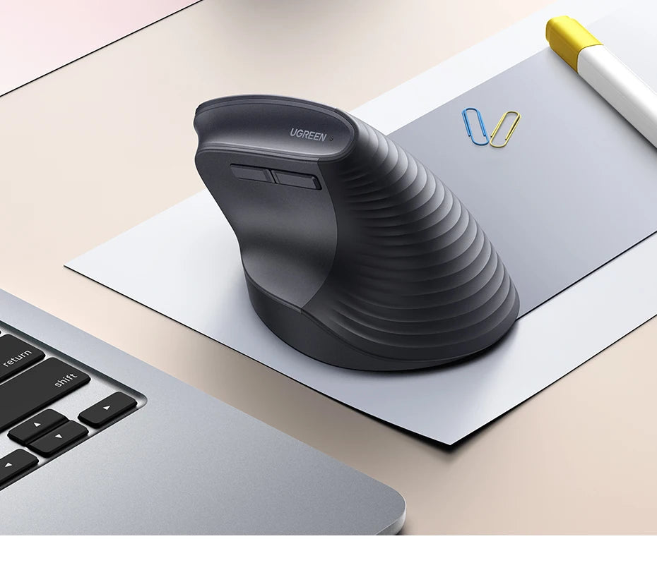 Ergonomic Vertical Wireless Mouse - Bluetooth & 2.4G 4000DPI Silent Mouse - 24