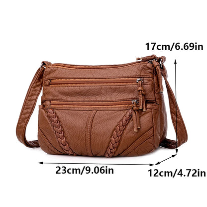 Luxury Vintage Leather Bucket Bag