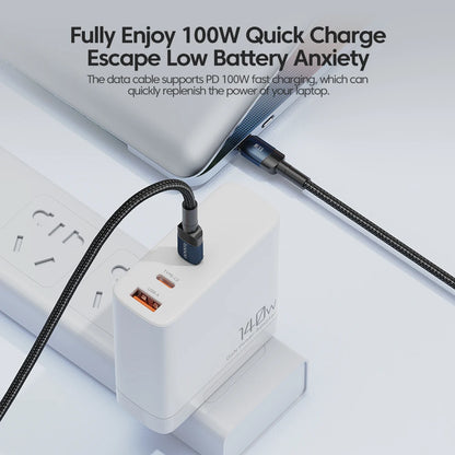100W USB-C to USB-C Fast Charging Cable - 5A Power Delivery Cord