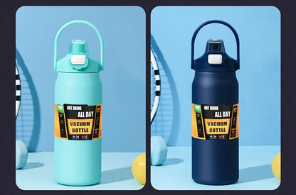 Insulated Stainless Steel Vacuum Flask - 24H Cold & 8H Hot Water Bottle