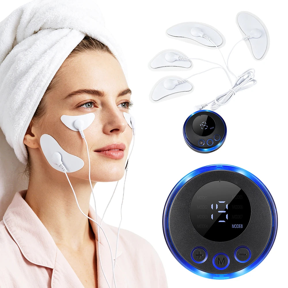 EMS Electric Eye & Facial Lifting Massager - Anti-Wrinkle Skin Tightening Device