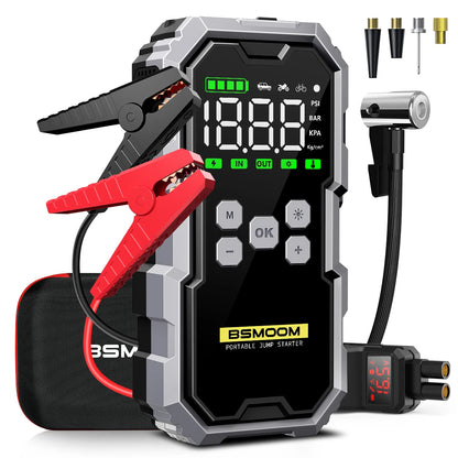 7000A Portable Car Jump Starter with 150PSI Air Compressor & Power Bank