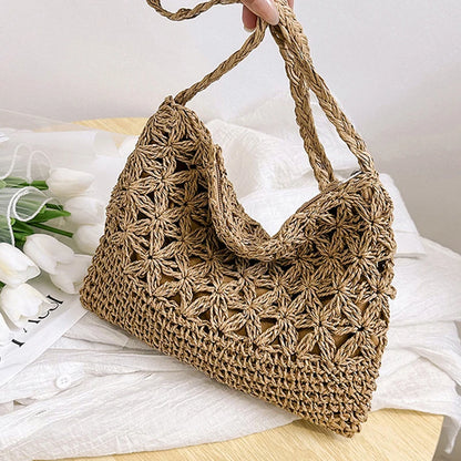 Luxury Woven Straw Crossbody