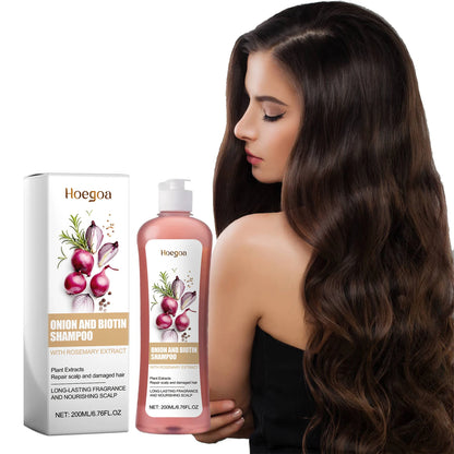 Onion & Biotin Hair Repair Shampoo - Nourishing Scalp & Anti-Dandruff Treatment
