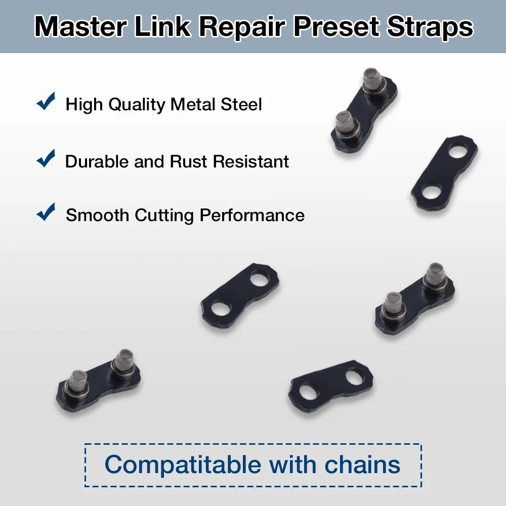 Chainsaw Chain Repair Kit - Pocket Breaker Punch & .325 Joiner Links Mending Tool