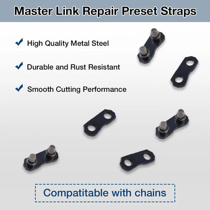 Chainsaw Chain Repair Kit - Pocket Breaker Punch & .325 Joiner Links Mending Tool