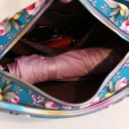 Luxury Vintage Floral Canvas Tote