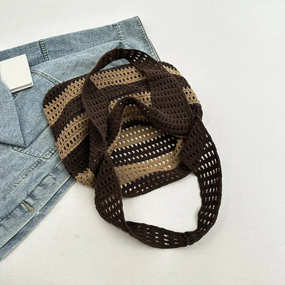Luxury Aesthetic Knitted Tote