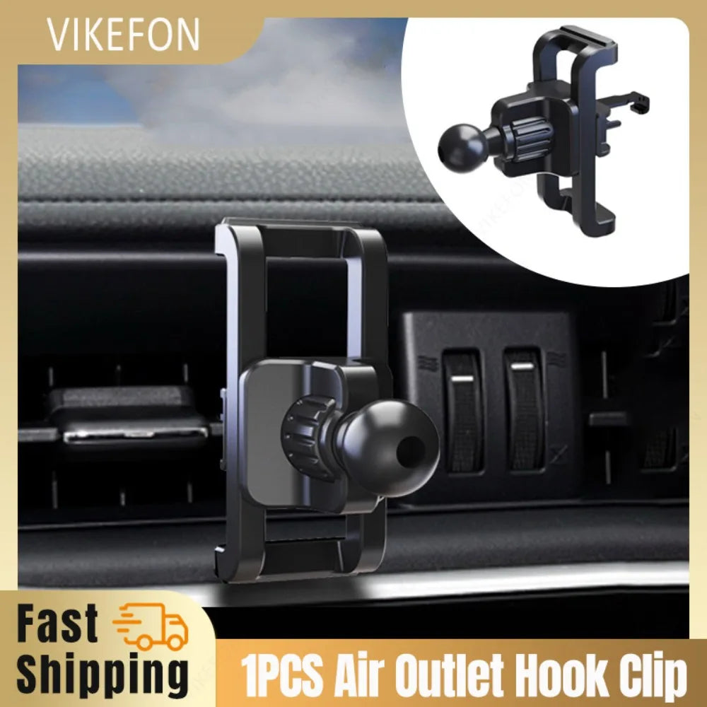 Universal 17mm Ball Head Car Air Vent Phone Holder Mount Clip - 1