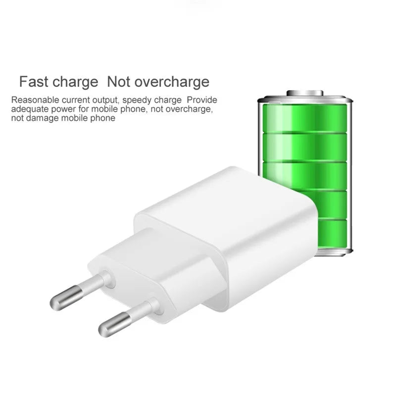 20W USB Fast Wall Charger with Type-C Cable for Smartphones & Tablets
