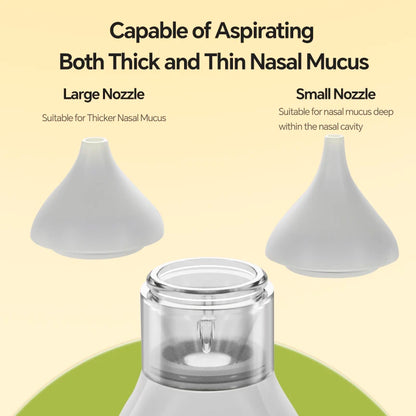 Electric Baby Nasal Aspirator - Rechargeable Nose Cleaner for Congestion Relief