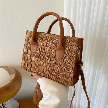 Luxury Floral Woven Crossbody