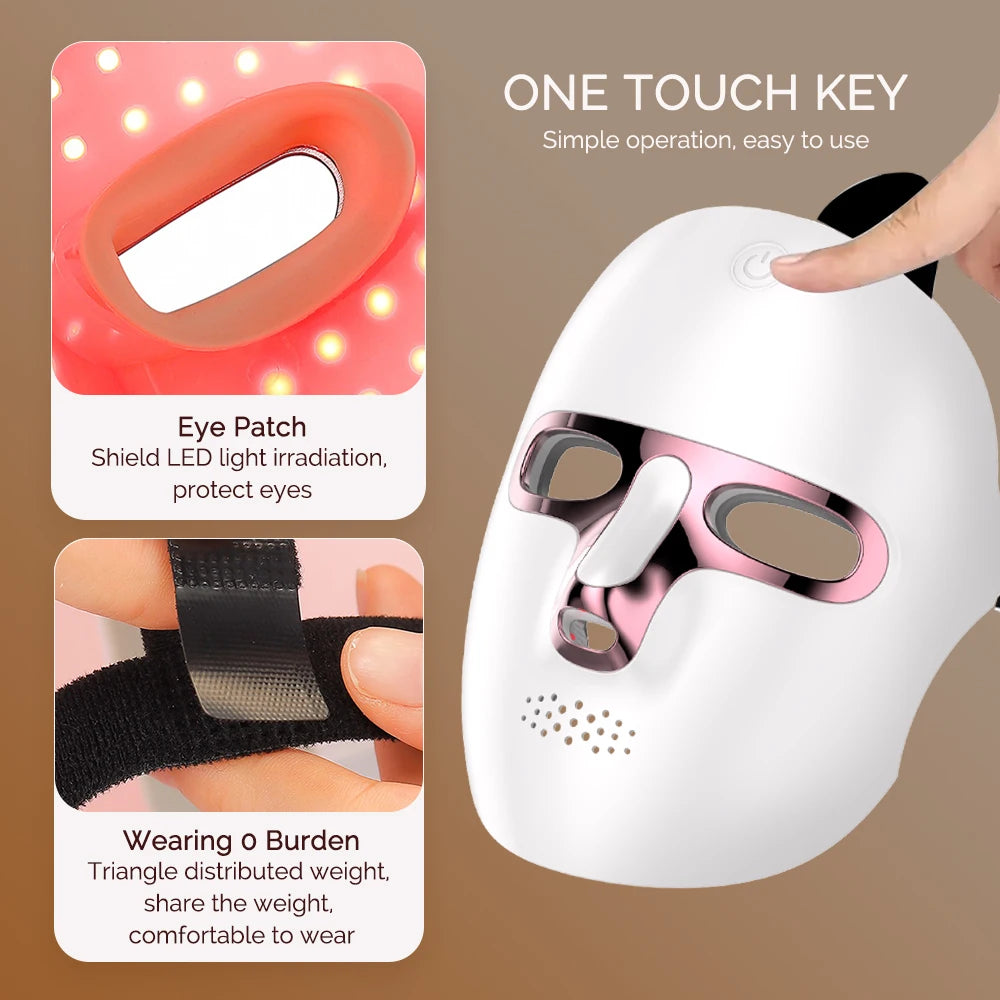7 Color LED Face & Neck Mask - Anti-Aging Light Therapy