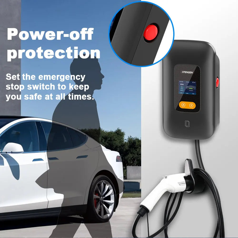 Type 1 EV Charging Station Wallbox – 7.6kW to 12kW Fast Home Charger