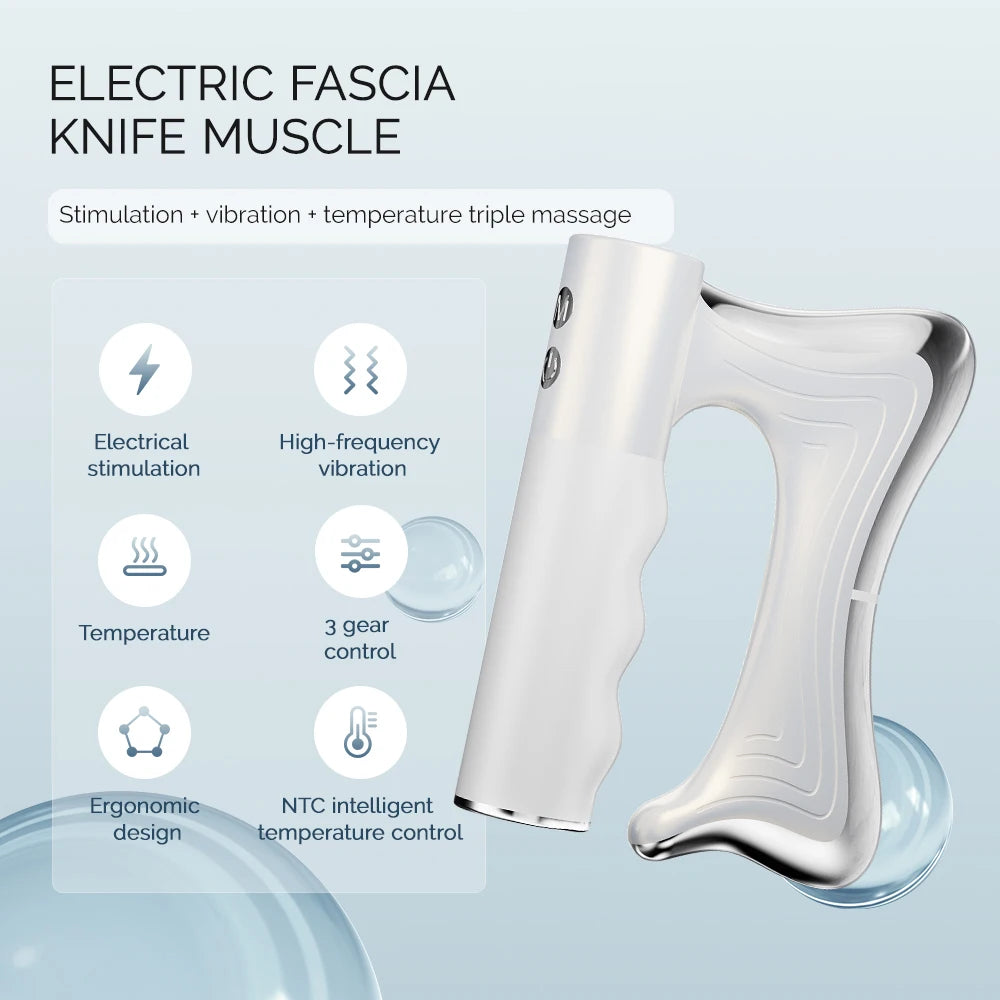 Electric Heated Gua Sha Muscle Scraper Massager