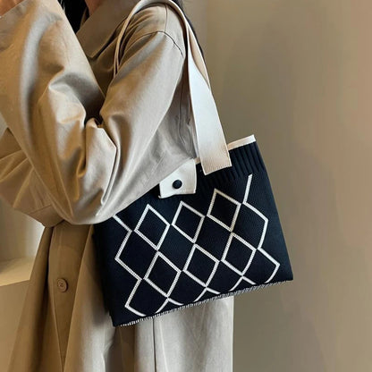Luxury Knit Trendy Tote