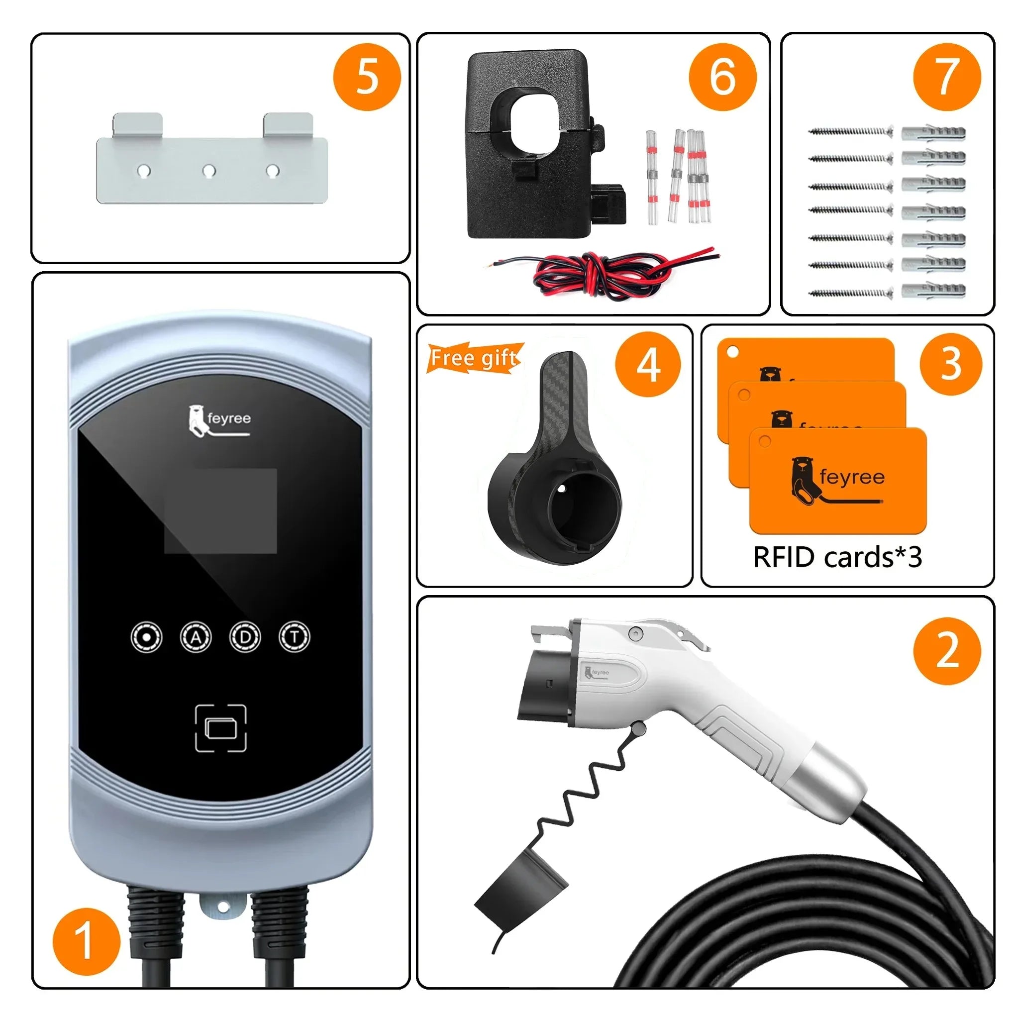 Smart EV Wallbox Charger - 12kW Type 1 Charging Station with App Control - 29