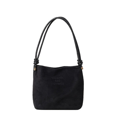 Luxury Retro Suede Shoulder Bag