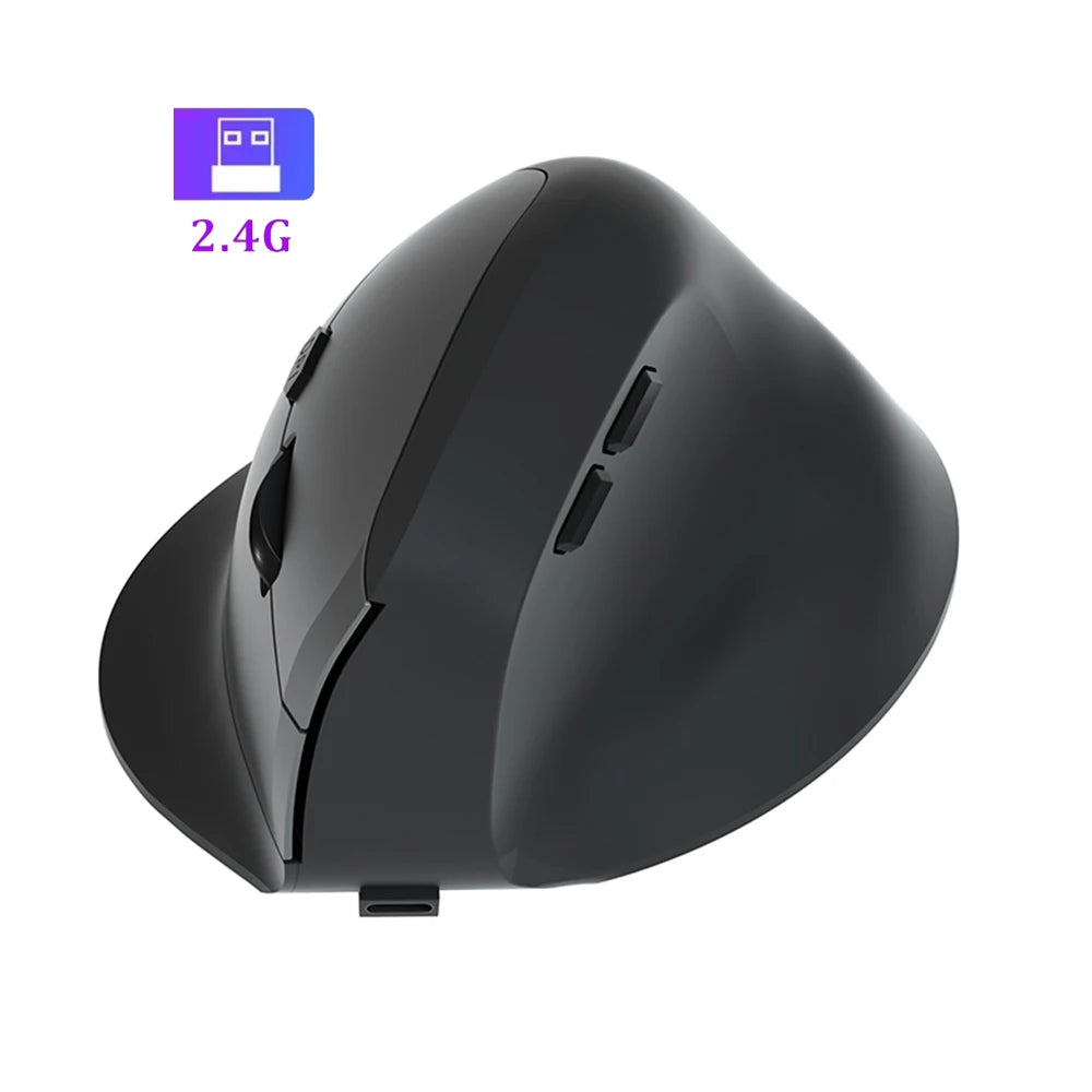 Wireless Ergonomic Vertical Mouse - Silent 6-Button Optical Gaming Mouse
