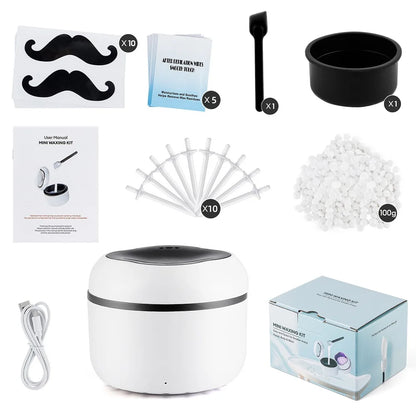 Mini Wax Heater & Nose Ear Hair Removal Kit