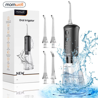 Portable Rechargeable Oral Irrigator - 300ml Water Flosser with 3 Cleaning Modes