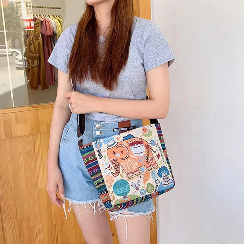 Luxury Vintage Elephant Tote