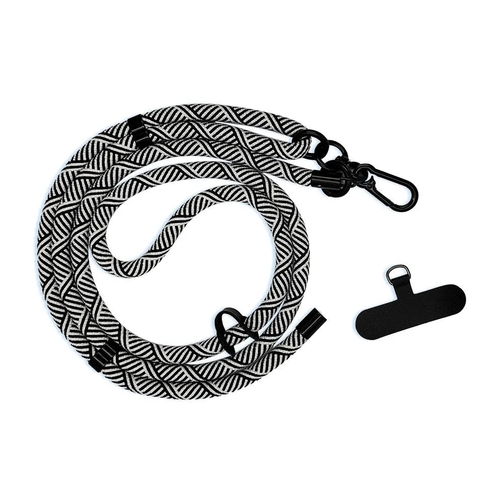Universal 8mm Crossbody Phone Lanyard - Adjustable Detachable Neck Strap - 17