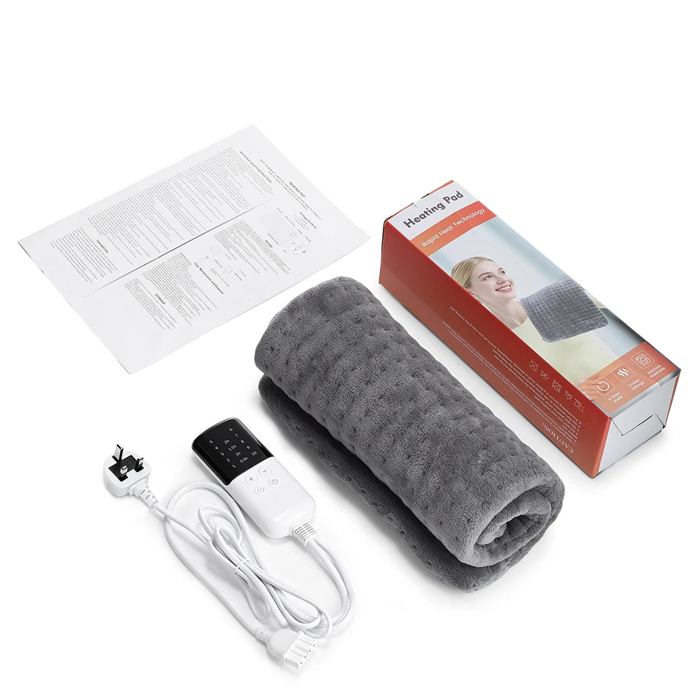 Electric Heating Pad for Back & Joint Pain Relief with Adjustable Heat & Timer - 18