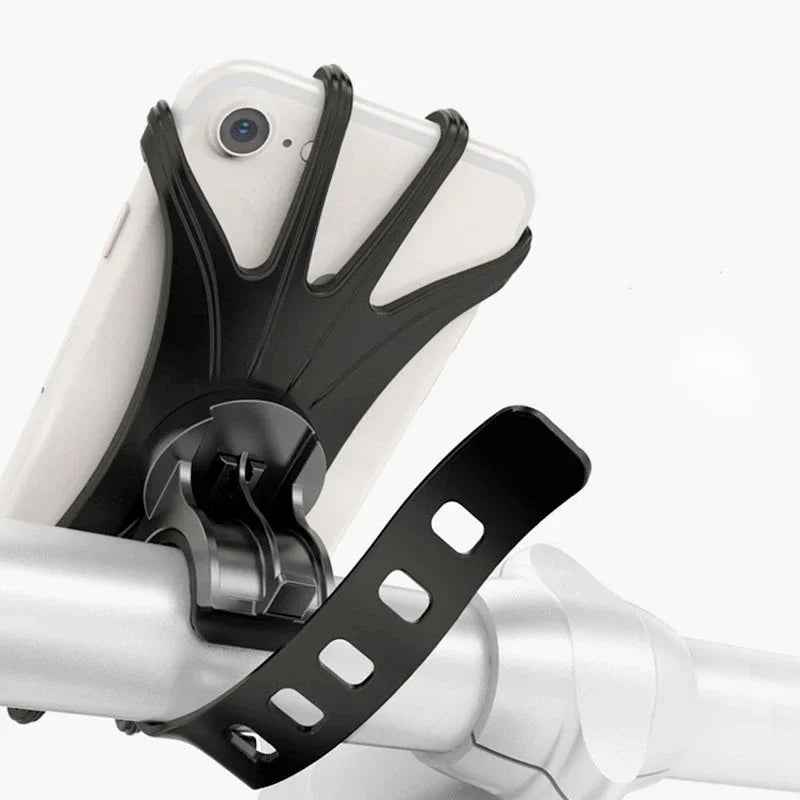 Universal Bike Phone Mount - Secure Anti-Shake Handlebar Smartphone Holder - 4