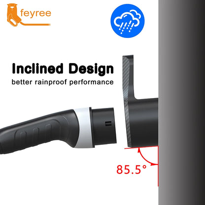 Type 2 EV Charger Holder & Cable Organizer - Wall Mount Dock