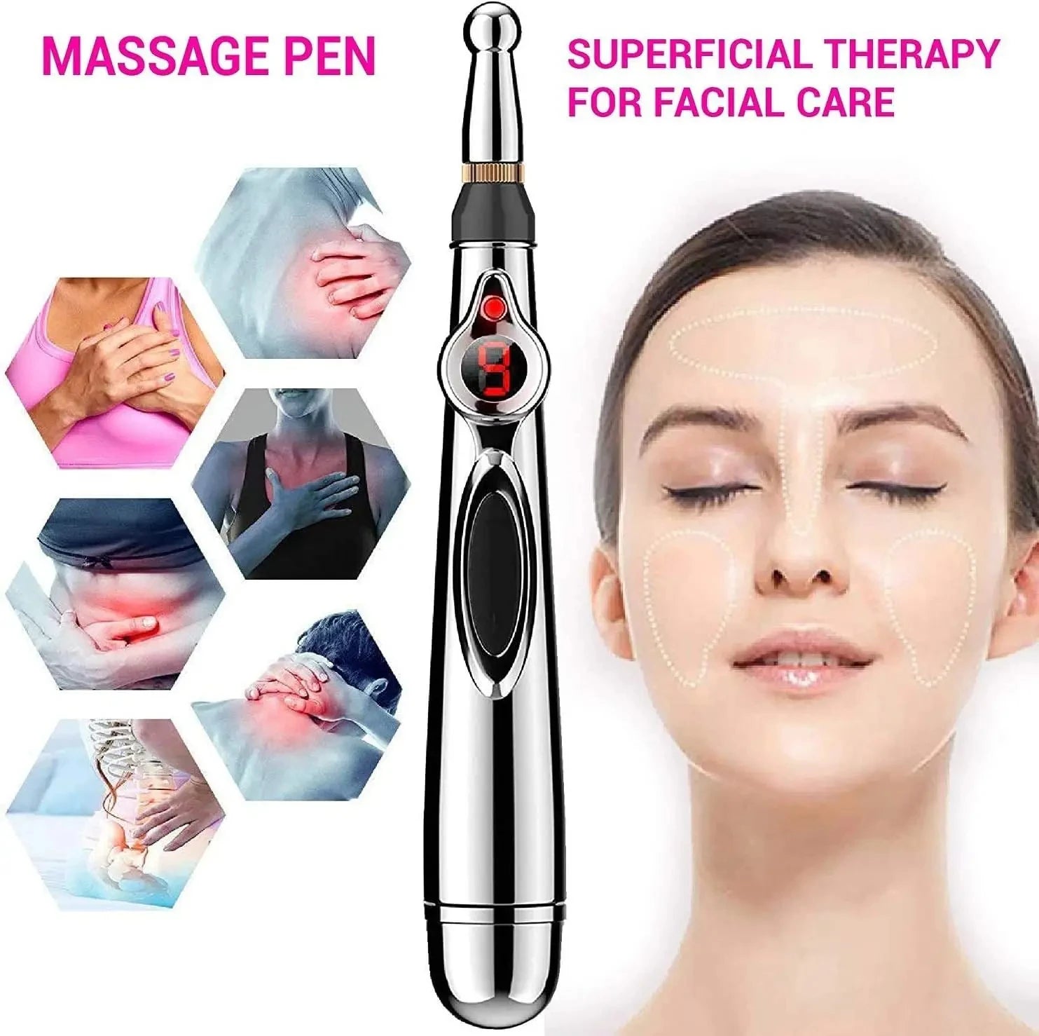 3-in-1 Electronic Acupuncture Pen - Meridian Energy Pain Relief - 1