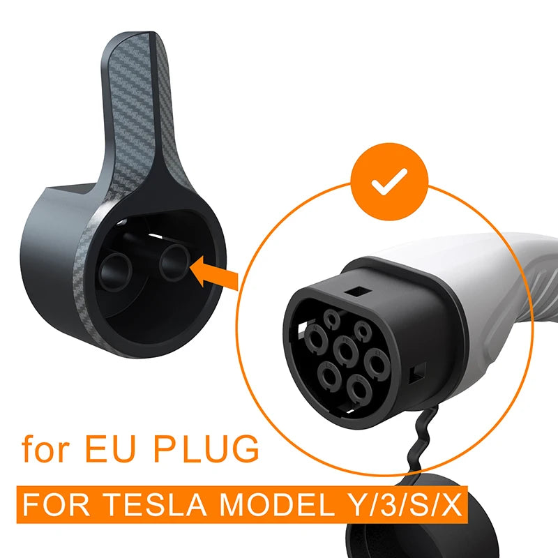 EV Charger Holster Dock - Universal Wall Mount for Type 2 Charging Cables