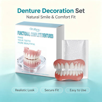 Instant Cosmetic Denture Kit – Temporary Smile Improvement & Natural Teeth Veneers
