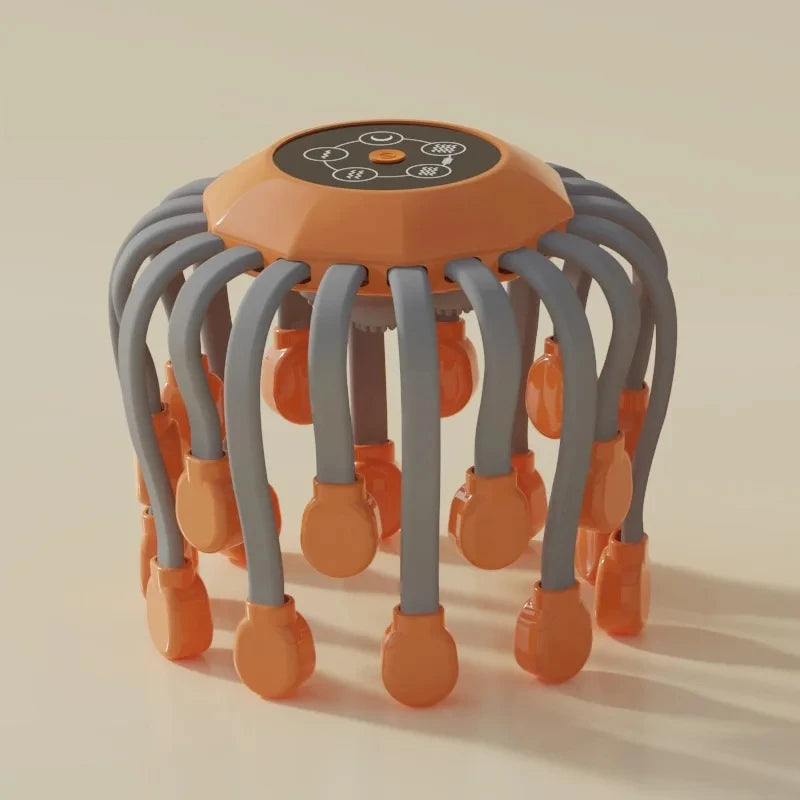 Electric Scalp Massager with Red Light & Vibration Therapy