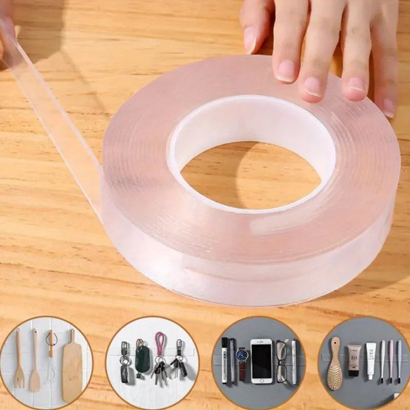 Reusable Waterproof Double-Sided Nano Tape - Strong Traceless Adhesive - 8