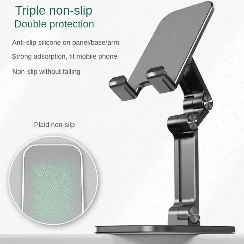 Adjustable Foldable Desk Phone & Tablet Stand - Universal Mount