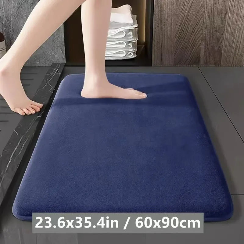Super Absorbent Non-Slip Bath Mat - Quick-Dry Bathroom Rug - 16