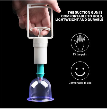 6-Cup Vacuum Cupping Therapy Set with Hand Pump